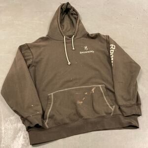 vintage y2k thrashed browning hoodie